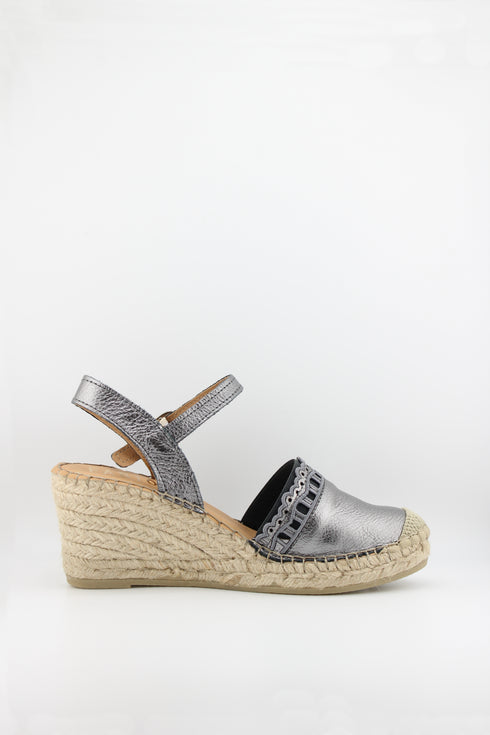 Fabiolas Espadrille Wedge Sandal with Buckle